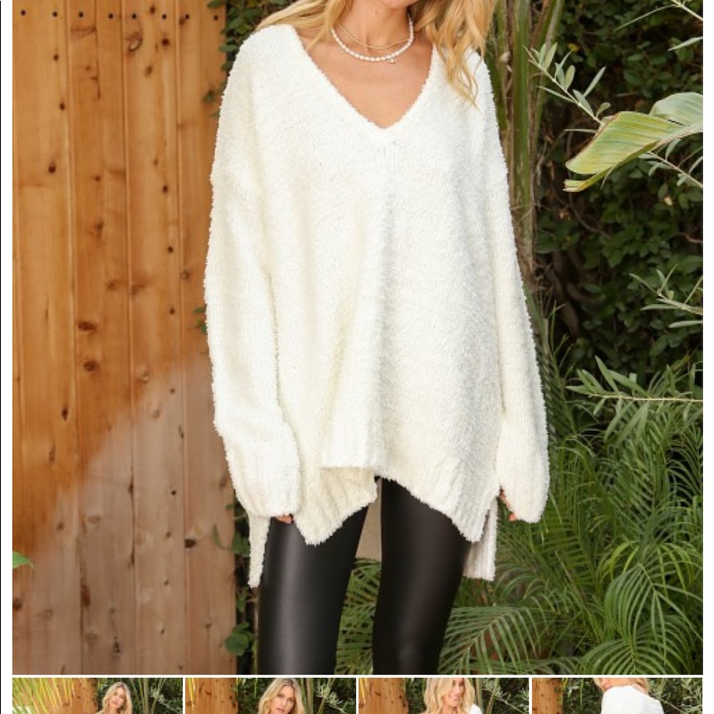 Hug me fuzzy sweater SMUM NWT